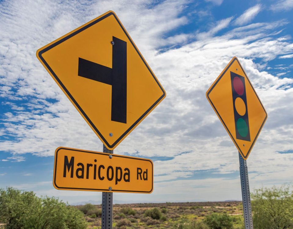 Mixed Views On SR 347-Old Maricopa Road Traffic Light | BuzAz.Org